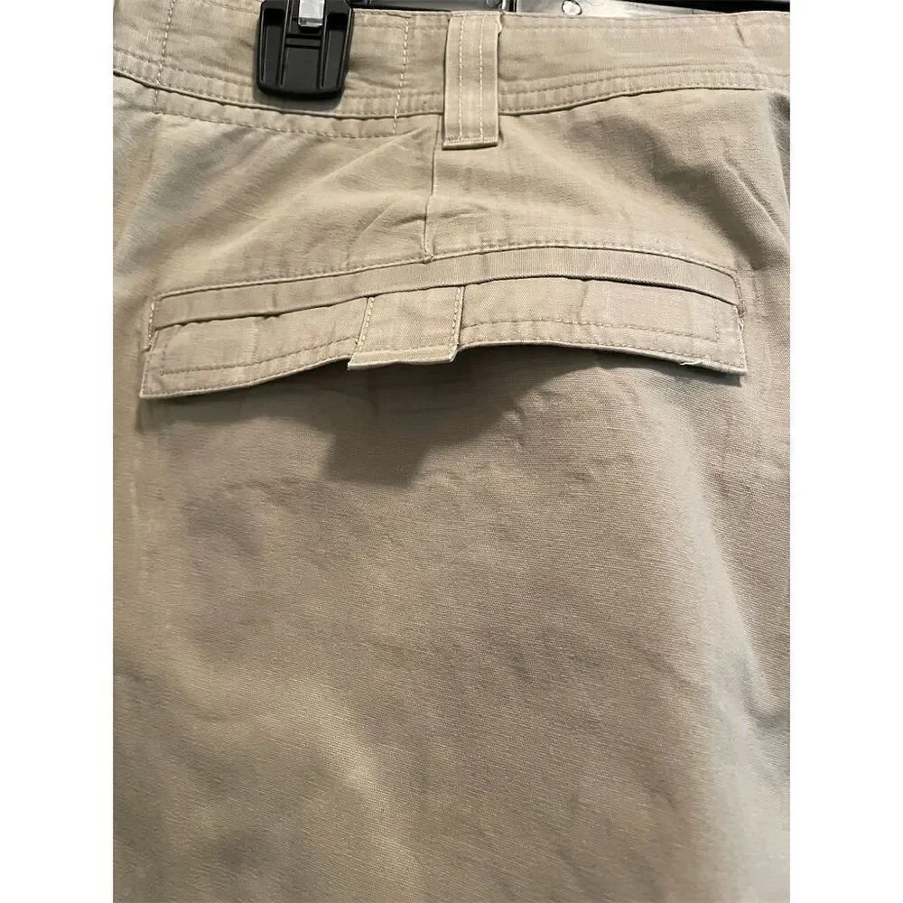 Columbia Men's Khaki Pants Beige 40x32 Relaxed Fit Pockets Casual, Outdoors